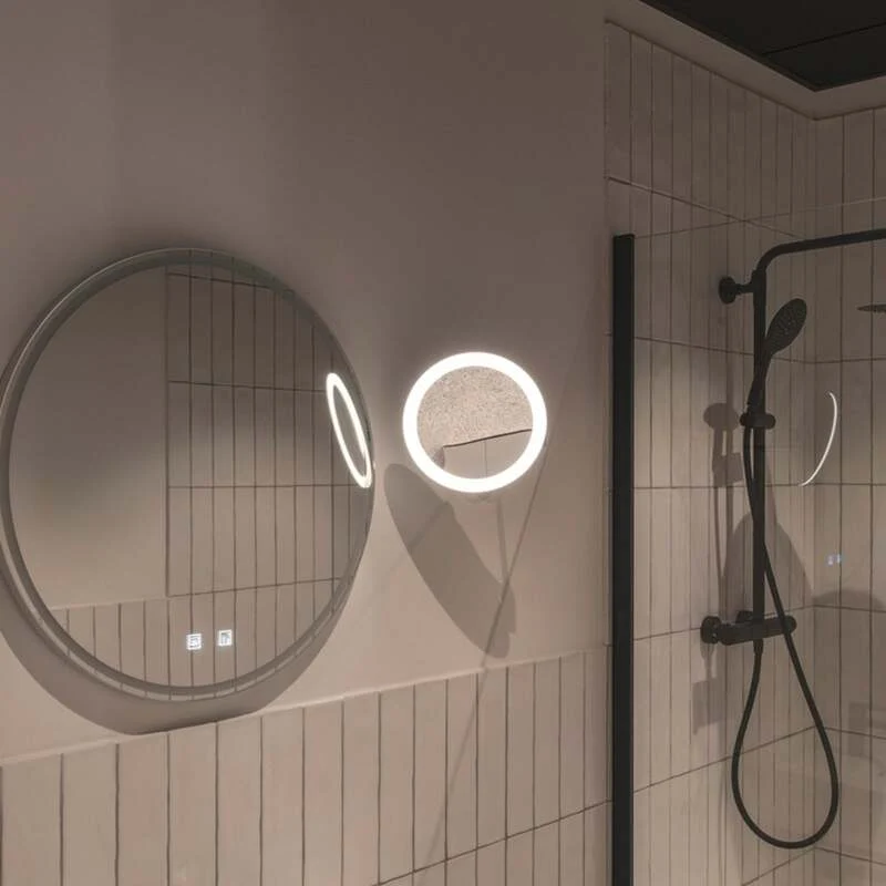 B-Ware SLV Wandleuchte Wandlampe Maganda LED Touch-Schalter CCT chrom Ø21,6cm Licht