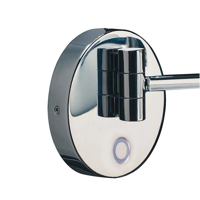 B-Ware SLV Wandleuchte Wandlampe Maganda LED Touch-Schalter CCT chrom Ø21,6cm Licht
