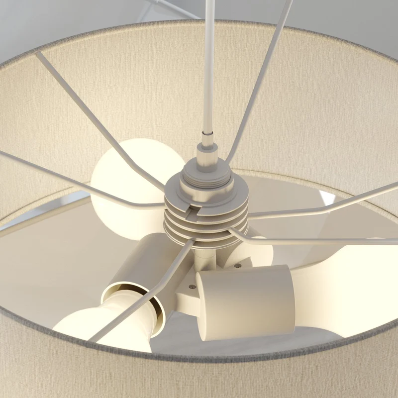 B-Ware Lindby Pendelleuchte Hängeleuchte Simaria LED Lampe dimmbar braun Ø60cm
