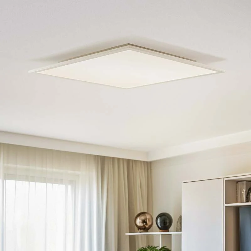 B-Ware Lindby LED-Panel Livel 4000K quadratisch 62x62cm silber Aluminium Leuchte 36W