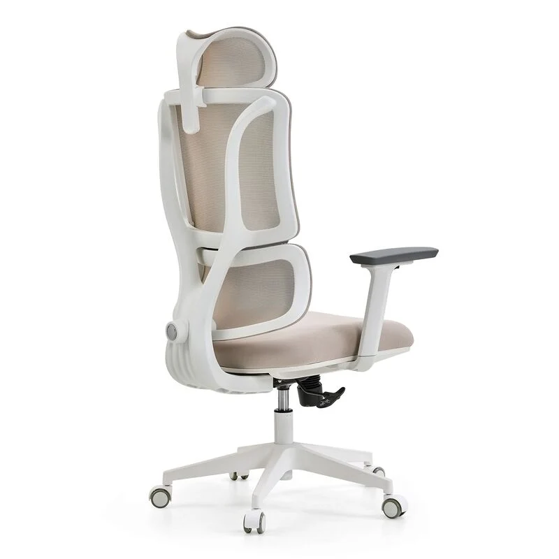 B-Ware MyBuero Bürostuhl Schreibtischstuhl ERGOMY W Netzstoff Stoff Armlehnen Beige