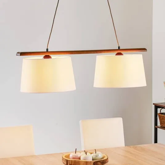 B-Ware Euluna Hängeleuchte Hängeleuchte Lampe Leuchte Sweden zweiflammig eiche rusti492