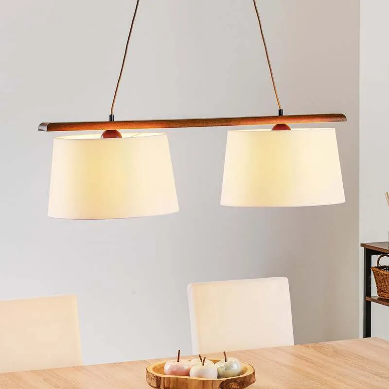B-Ware Euluna Hängeleuchte Hängeleuchte Lampe Leuchte Sweden zweiflammig eiche rusti492