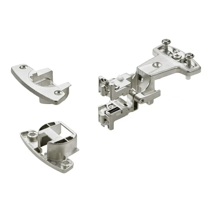 3x B-Ware Hettich Scharnier Zwillingsscharnier Selekta Pro 2000 nickel ohne Topf 3 STÜCK