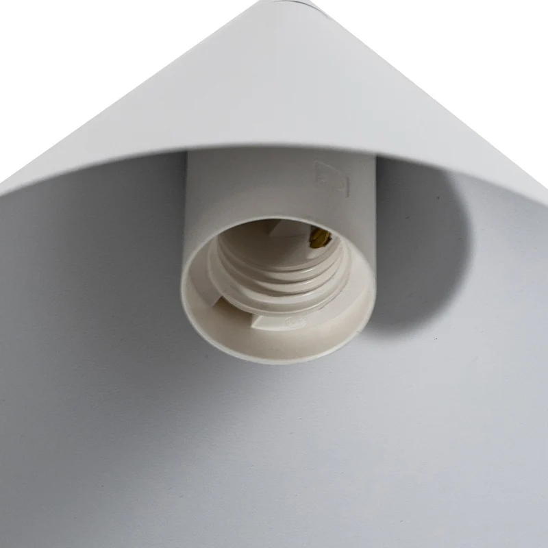 B-Ware Hängeleuchte Cono Leuchte Lampe weiß Stahl Ø 19 cm einflammig