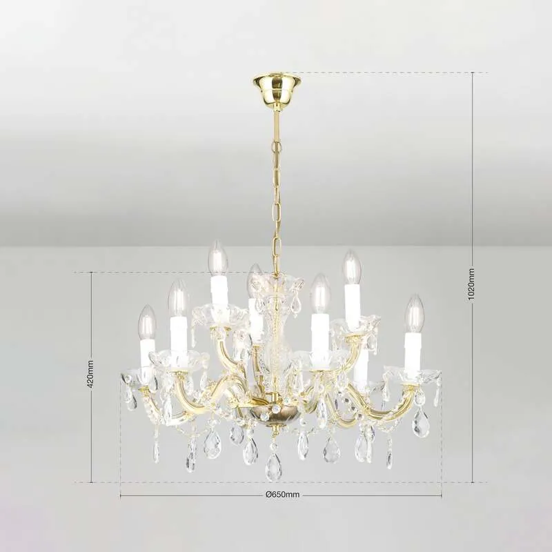 B-Ware Orion Kronleuchter Marie Claire Deckenlampe Deckenlicht Leuchte Lampe LED E14