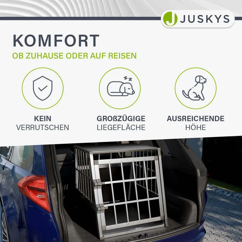 B-Ware Hundebox Auto Hundetransportbox Aluminium für kleine bis mittlere Hunde