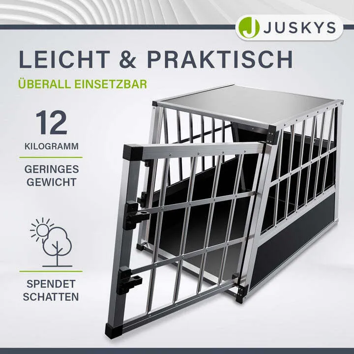 B-Ware Hundebox Auto Hundetransportbox Aluminium für kleine bis mittlere Hunde