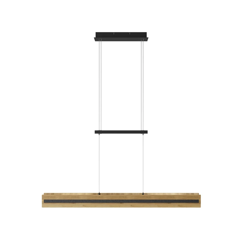 B-Ware ELOBRA LED Hängeleuchte Chile S Pendelleuchte dimmbar eiche granit 116cm 3000K