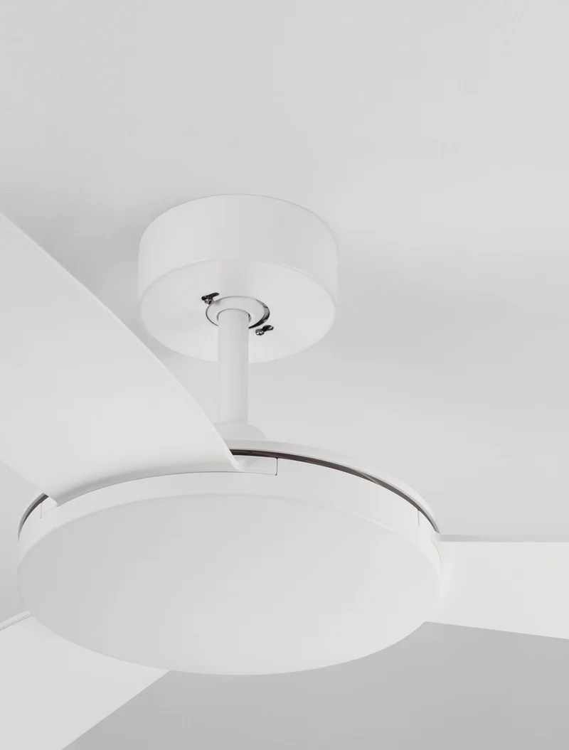 B-Ware Nova Luce Deckenventilator Lüfter BLAIRE Weiß 132cm AC Motor SIEHE TEXT