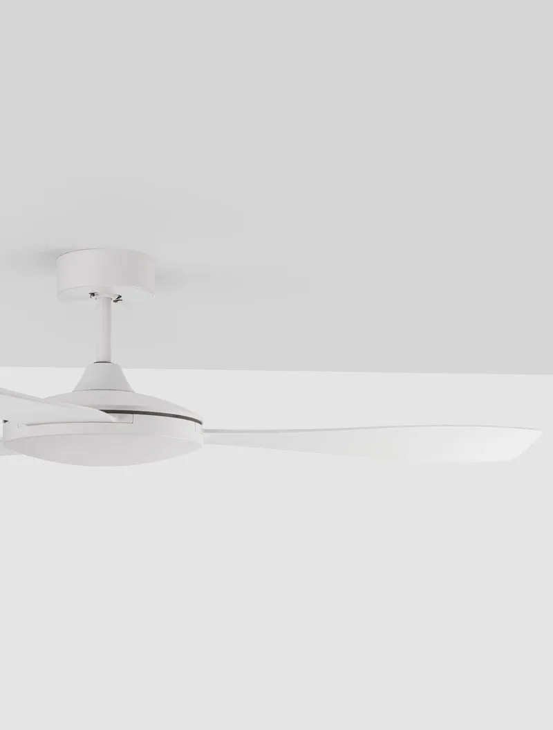 B-Ware Nova Luce Deckenventilator Lüfter BLAIRE Weiß 132cm AC Motor SIEHE TEXT