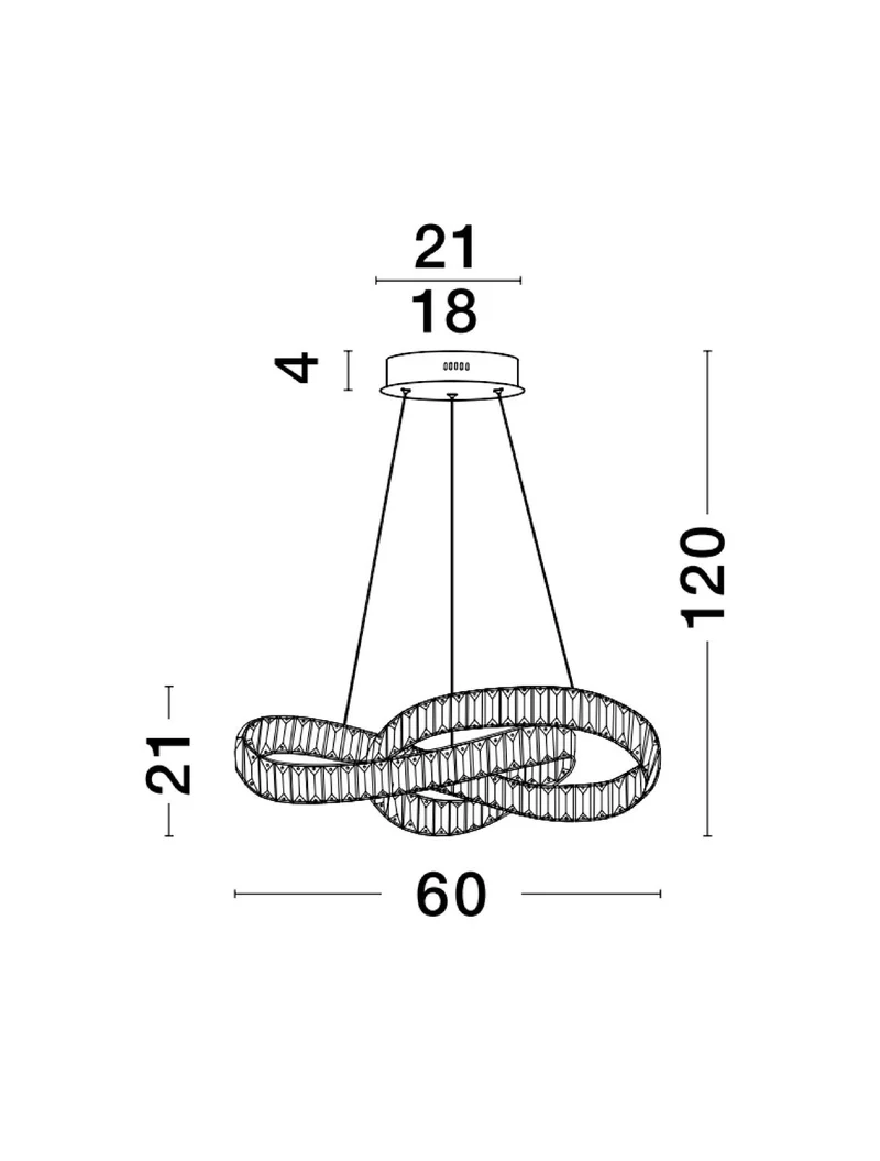 B-Ware Nova Luce Pendelleuchte Hängeleuchte CONCETO LED Gold dimmbar 120cm SIEHE TEXT
