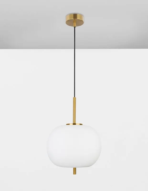B-Ware Nova Luce Pendelleuchte Hängeleuchte LATO E27 LED Gold Glas Metall dimmbar 30882