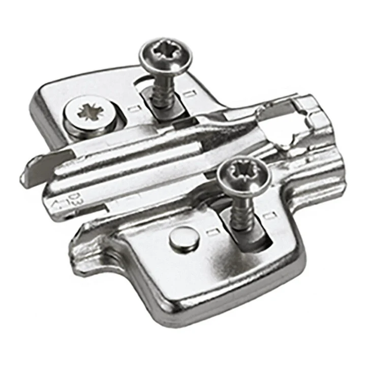 14x B-Ware Hettich Montageplatte Kreuzmontageplatte Stahl nickel Sensys Intermat 14 STÜCK