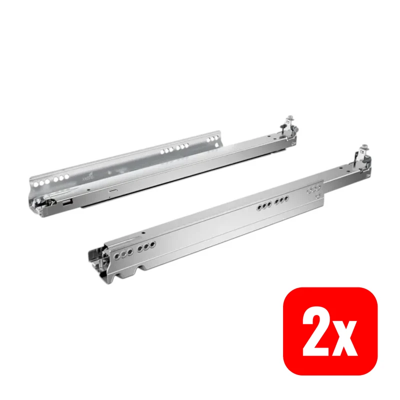 2x B-Ware Hettich Vollauszug Auszugsführung Schubkastenführung Actro 5D Silent 2 SETS