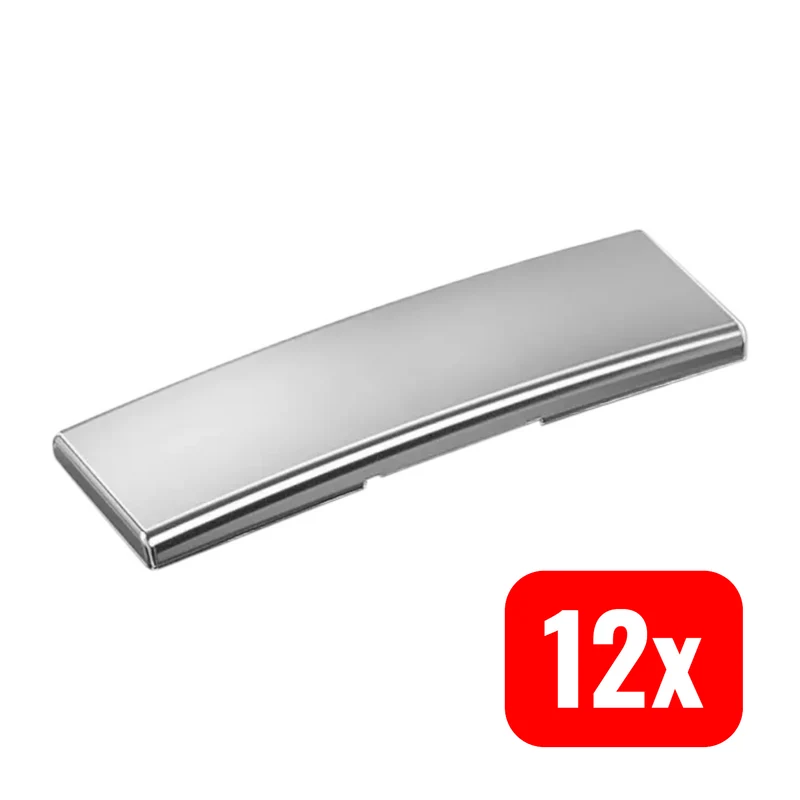 12x B-Ware Hettich Möbel Zierkappe Abdeckkappe Scharnierarm Sensys Stahl nickel 12 STÜCK