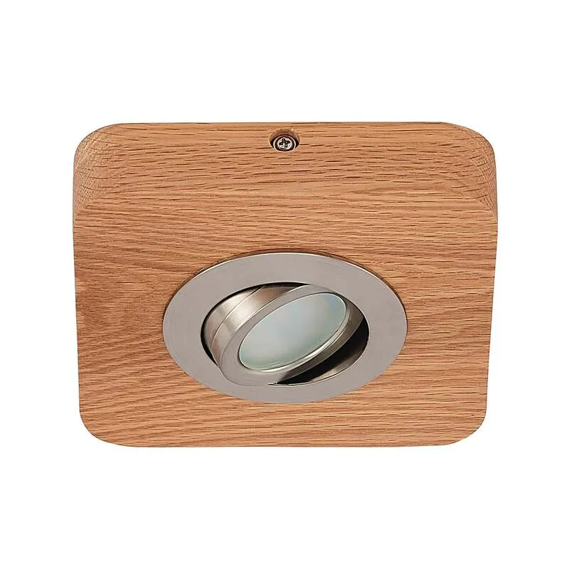 7x B-Ware Lindby Deckenleuchte Mikari LED Lampe Downlight Holz schwenkbar warmweiß 14cm