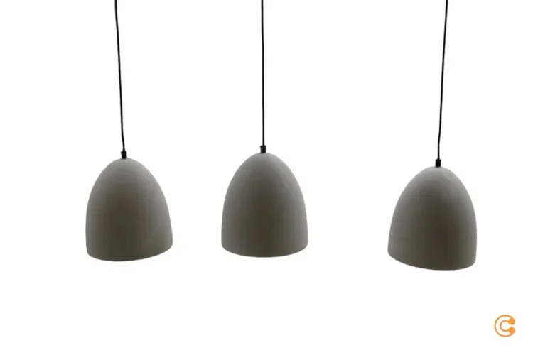 B-Ware Paul Neuhaus Eton Hängeleuchte Pendelleuchte Deckenlampe Lampe 3-flm E27 grau