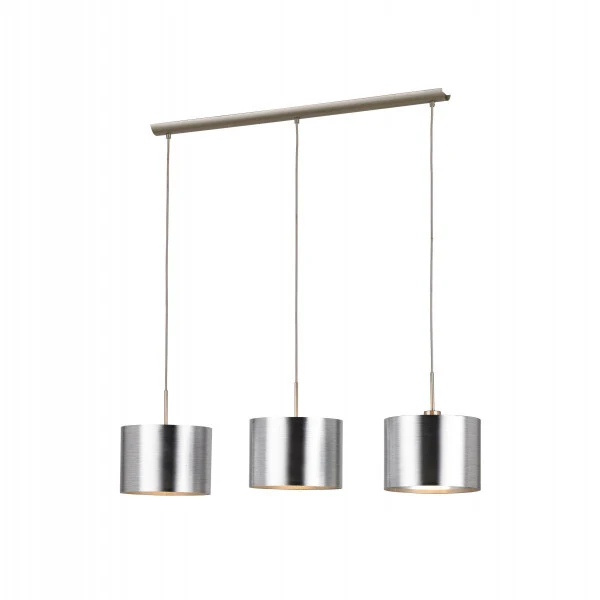 B-Ware Hängeleuchte Hängelampe Deckenlampe Wohnzimmer silber Leuchte SAGANTO E27 LED