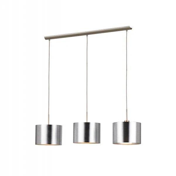 B-Ware Hängeleuchte Hängelampe Deckenlampe Wohnzimmer silber Leuchte SAGANTO E27 LED