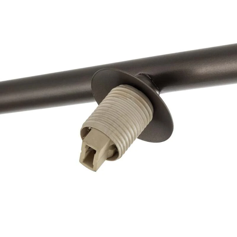 B-Ware Deckenleuchte Imelo 6-flammig LED dimmbar braun Glas 200cm Leuchte Lampe
