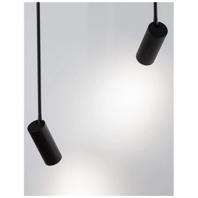 B-Ware NOVA LUCE Pendelleuchte Hängelampe BRANDO Schwarz Einbauleuchte Alu GU10 LED