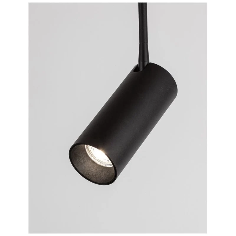 B-Ware NOVA LUCE Pendelleuchte Hängelampe BRANDO Schwarz Einbauleuchte Alu GU10 LED