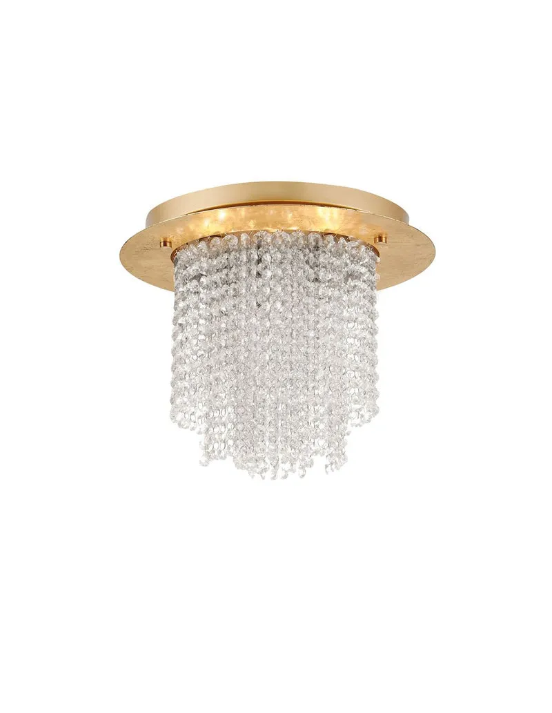B-Ware Nova Luce Deckenleuchte Deckenlampe FONTANA G9 LED Blattgold dimmbar SIEHE TEXT