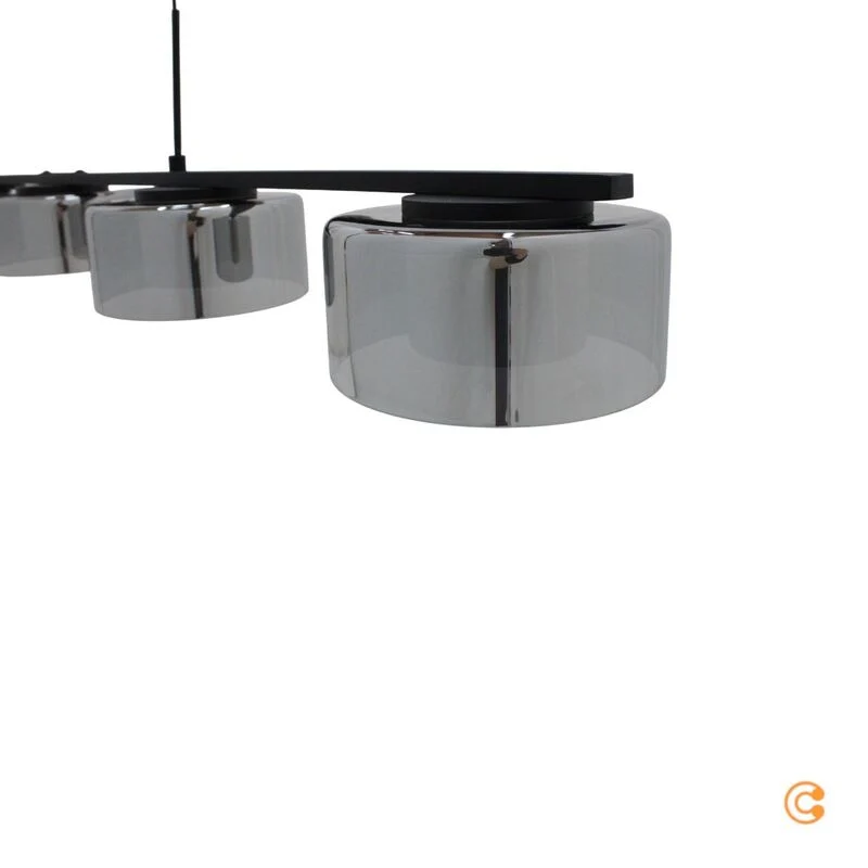 B-Ware Paul Neuhaus Pendelleuchte Hängelampe LED Rika Glas schwarz dimmbar höhenvers783