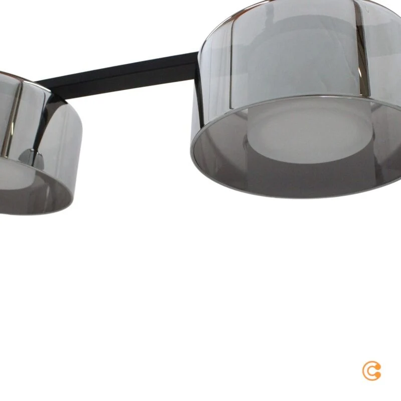 B-Ware Paul Neuhaus Pendelleuchte Hängelampe LED Rika Glas schwarz dimmbar höhenvers783