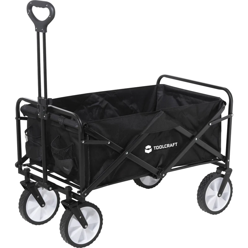 B-Ware Toolcraft Bollerwagen Handwagen Transportwagen Faltbar Stahl 80KG Polypropylen