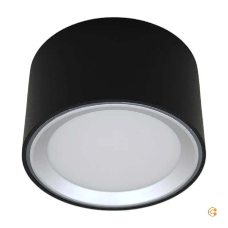 8x B-Ware Nordlux LED-Aufbauleuchte Deckenleuchte Schwarz 5.5 W 110° warmweiß 8 STÜCK