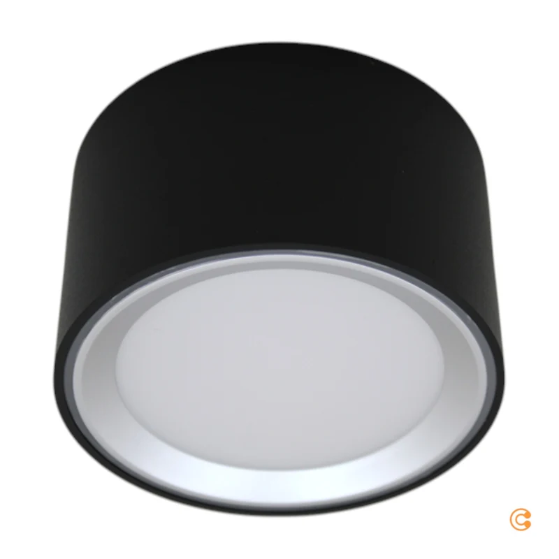 8x B-Ware Nordlux LED-Aufbauleuchte Deckenleuchte Schwarz 5.5 W 110° warmweiß 8 STÜCK