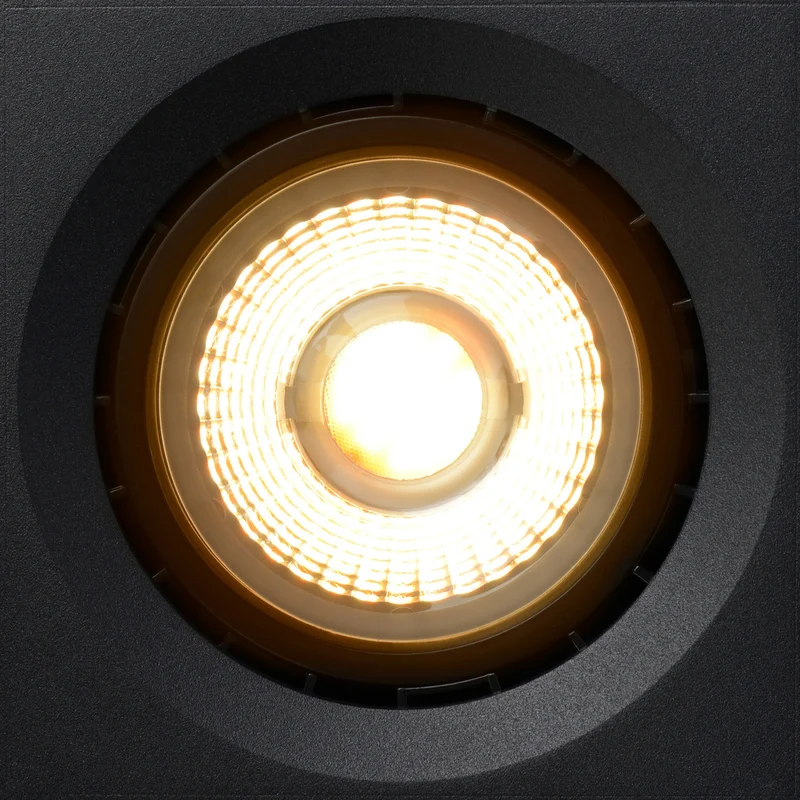 B-Ware Lucide LED-Deckenstrahler Aufbauleuchte Fedler schwarz eckig Aluminium GU10