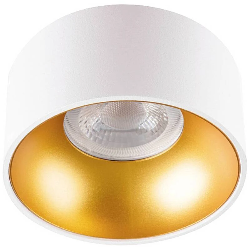 5x B-Ware Kanlux Deckenleuchte MINI RITI GU10 LED Lampe Leuchte dimmbar gold Ø 85 mm weiß