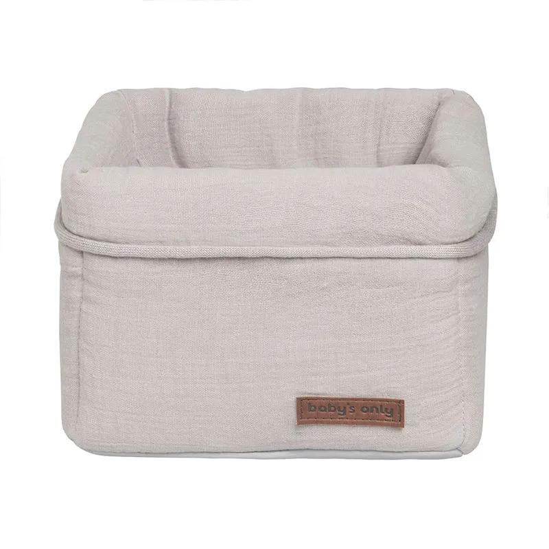B-Ware Baby's Only Korb Babyartikel Kinderzimmer Aufbewahrungskorb Aufbewahrung Taupe
