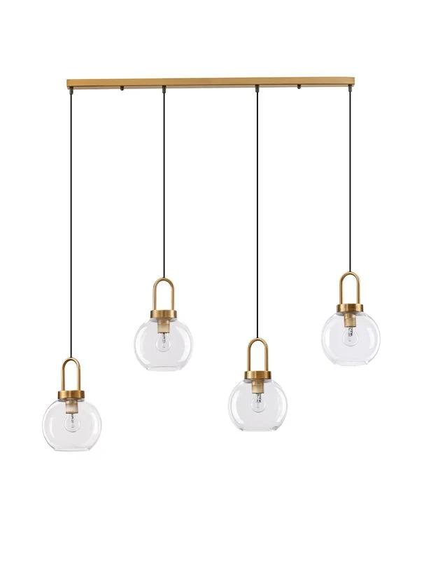 B-Ware Nova Luce Pendelleuchte Hängeleuchte Lampe IRVINE Gold dimmbar 4-flg SIEHE TEXT