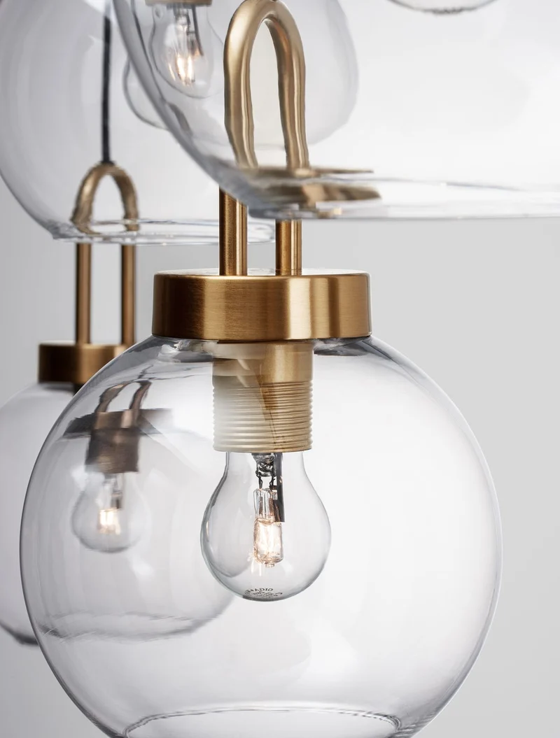 B-Ware Nova Luce Pendelleuchte Hängeleuchte Lampe IRVINE Gold dimmbar 4-flg SIEHE TEXT