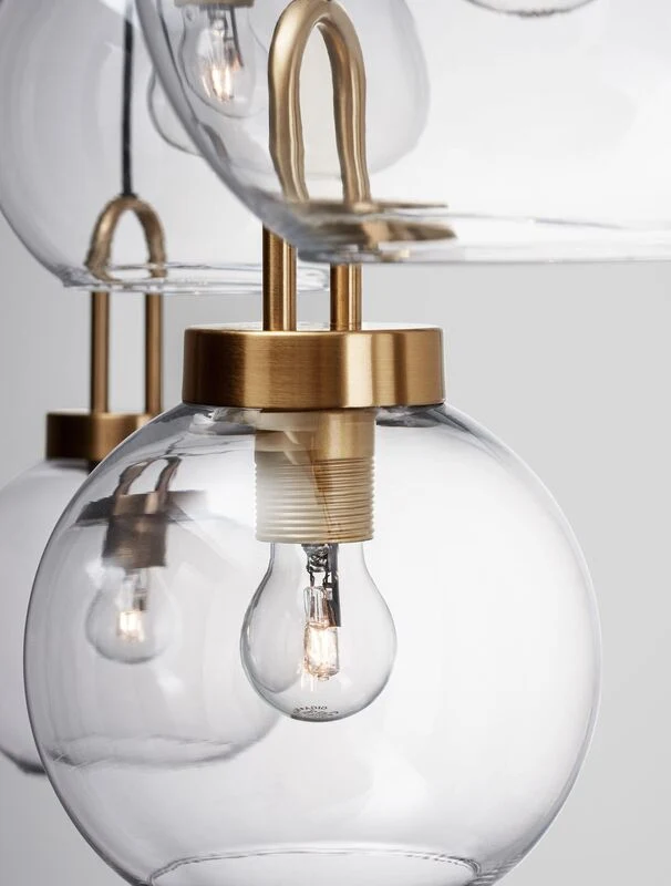 B-Ware Nova Luce Pendelleuchte Hängeleuchte Lampe IRVINE Gold dimmbar 4-flg SIEHE TEXT