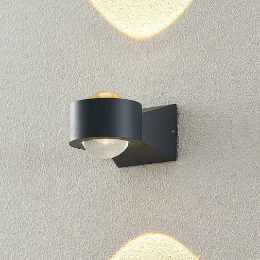 2x B-Ware ELC Imka LED-Außenwandlampe Wandleuchte Außenleuchte Außenlampe Wandlampe Lampe