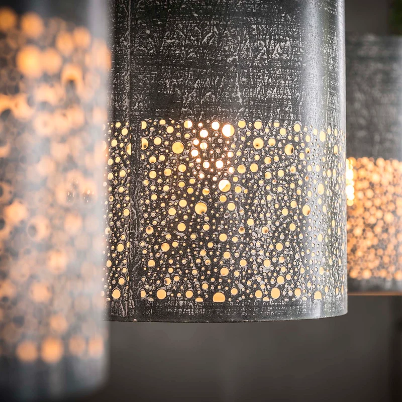 B-Ware Zijlstra Hängeleuchte Pendelleuchte Lampe Holinder Metall grau E27 LED 3-flammig