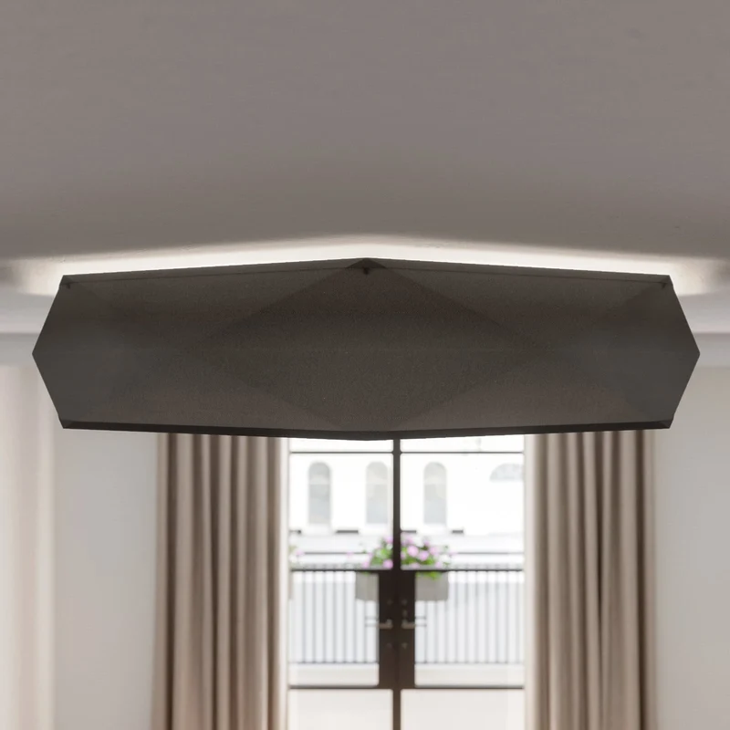 B-Ware Euluna Deckenlampe Deckenlampe Lampe Leuchte Kantoor New Ø 88cm schwarz