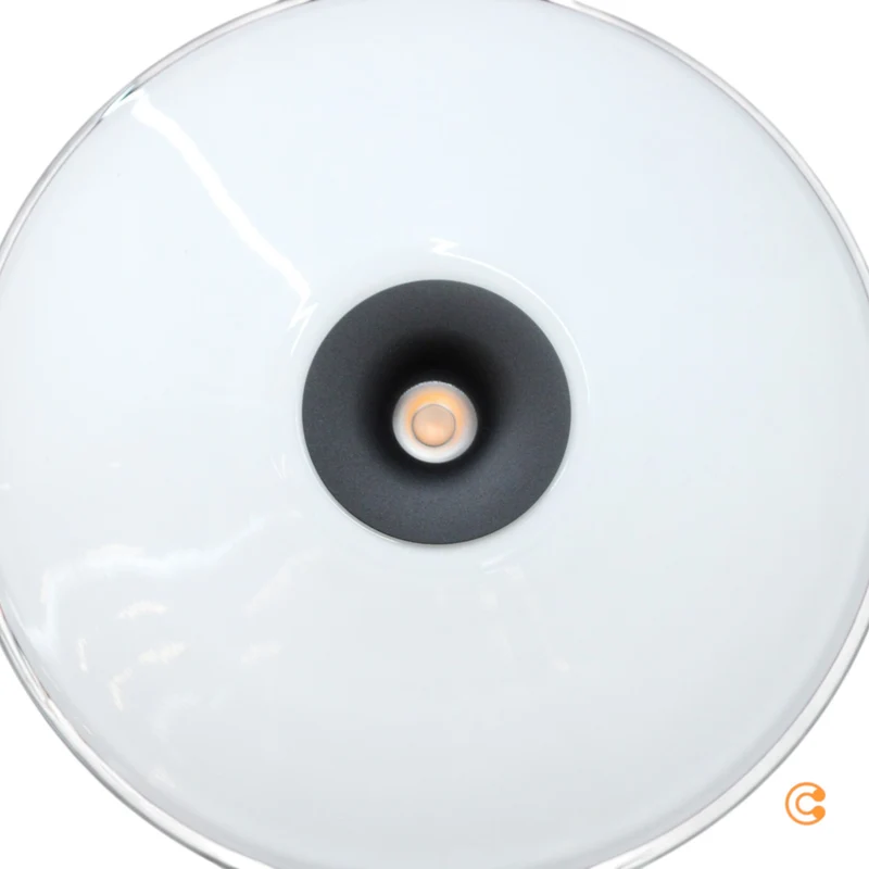 B-Ware Paul Neuhaus Deckenlampe Deckenleuchte LED Elipsa weiß schwarz Glas Eisen Ø 35cm
