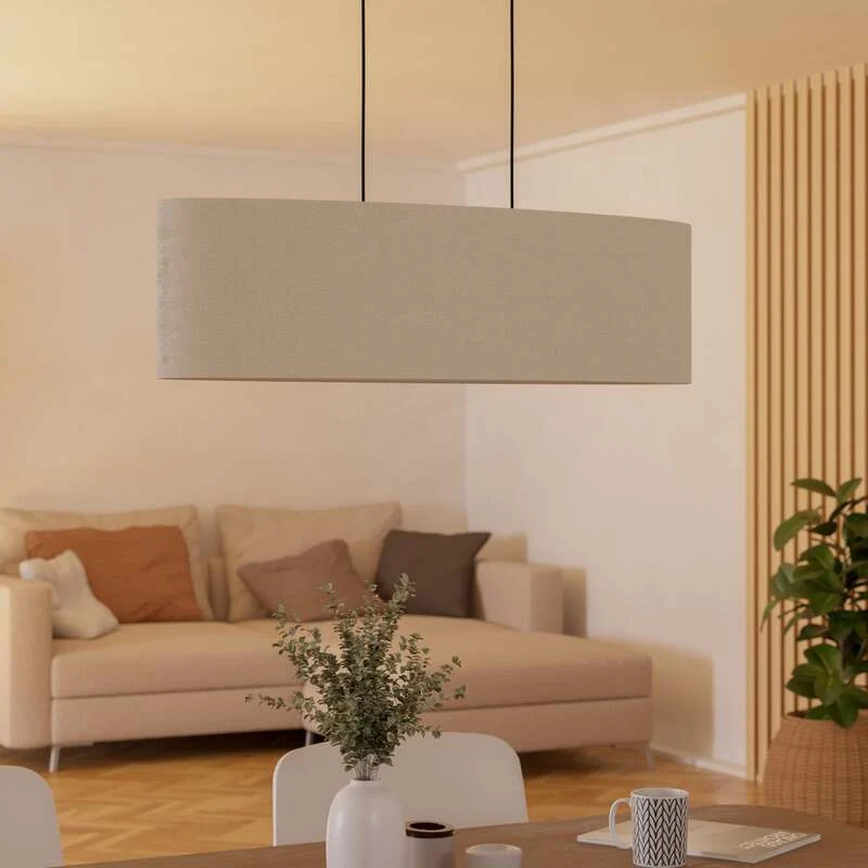 B-Ware Eglo Hängeleuchte Febres Hängelampe Deckenlampe Länge 78 cm schwarz/weiß St746