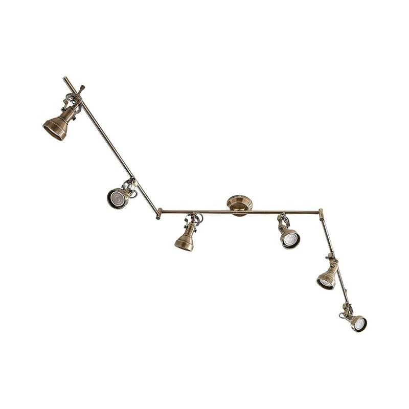 B-Ware Lindby Deckenlampe Deckenleuchte Perseas Altmessing 6 Flammig Strahler GU10311
