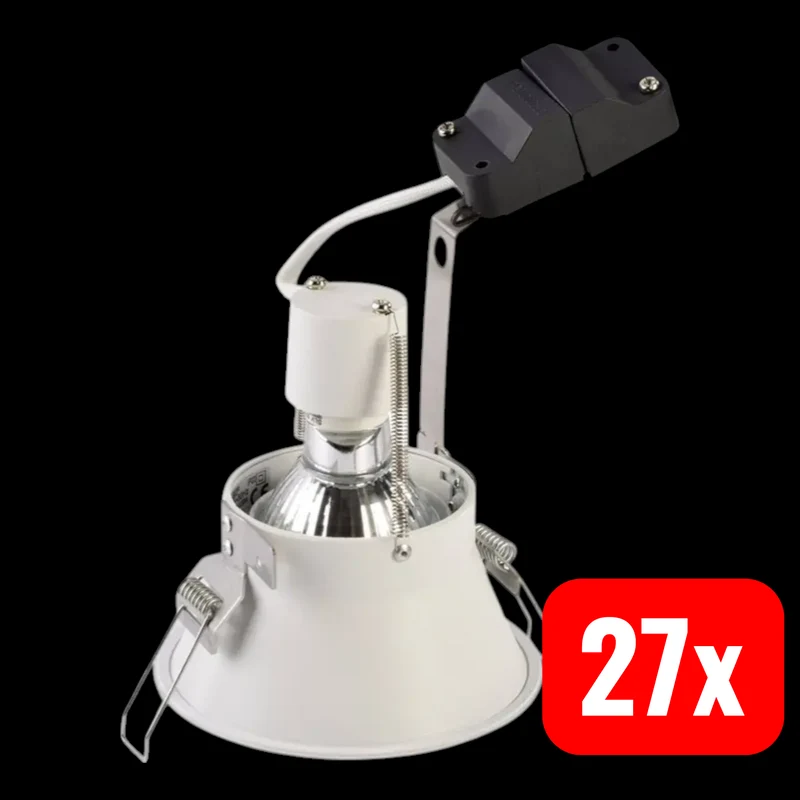 27x B-Ware SLV Horn-O Einbauleuchte Deckenspot Lampe 50 W ws Beleuchtung Innenraum 27 STÜCK
