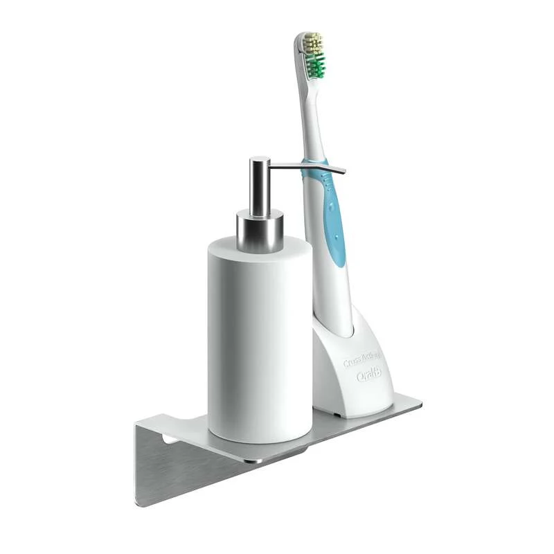 B-Ware Weissenstein Badablage Regal Ablage Badezimmer Silber selbstklebend Wandmont291