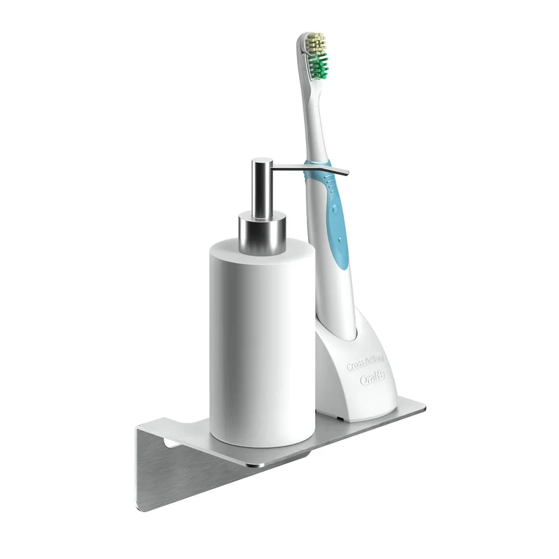 B-Ware Weissenstein Badablage Regal Ablage Badezimmer Silber selbstklebend Wandmont291