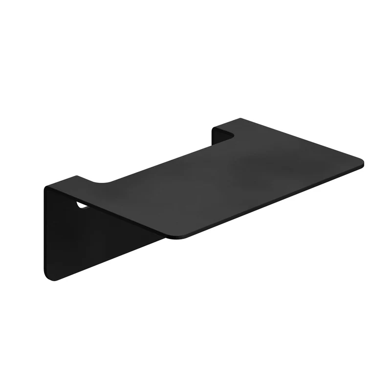 B-Ware Weissenstein Badablage Ablage Regal Schwarz Edelstahl ohne Bohren Wandmontage