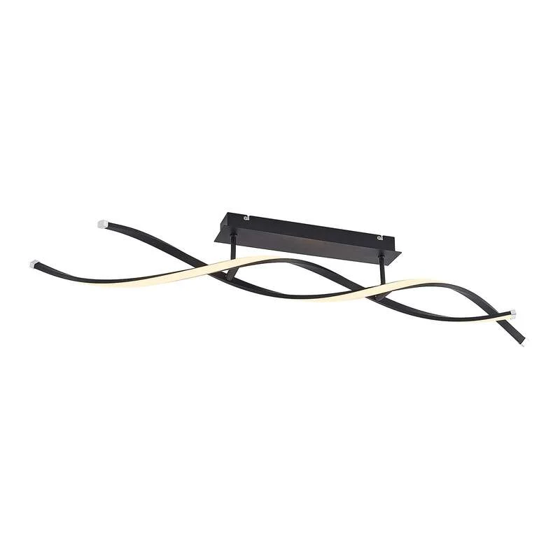 B-Ware Lindby Deckenleuchte Deckenlampe LED Welina schwarz dimmbar Deckenspot Lampe